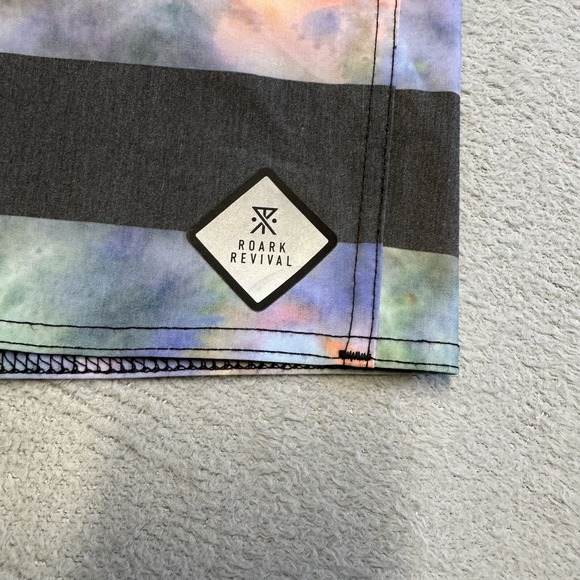 Roark Revival Board Shorts Mens 33 Colorblock‎ Stripoli Beach Outdoors - Picture 2 of 12